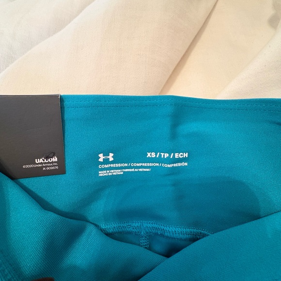 NWT Under Armour Teal Compression Leggings - Picture 8 of 9